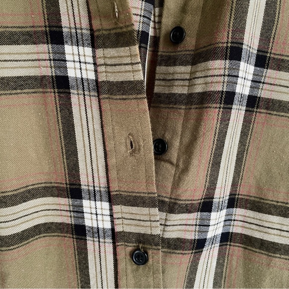 New Look plaid shirt in olive - Picture 5 of 7